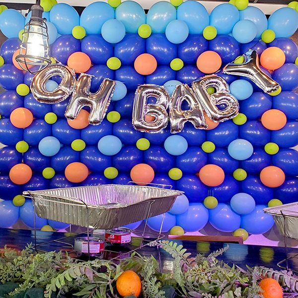 Balloon Wall Baby Blue